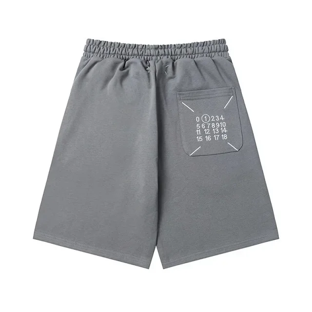 Maison Margiela Shorts Elastic-Waist Numeric Logo Graphic product detail image 7