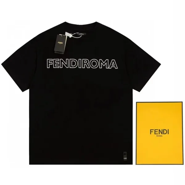 Fendi Fendiroma Black T-Shirt - 1