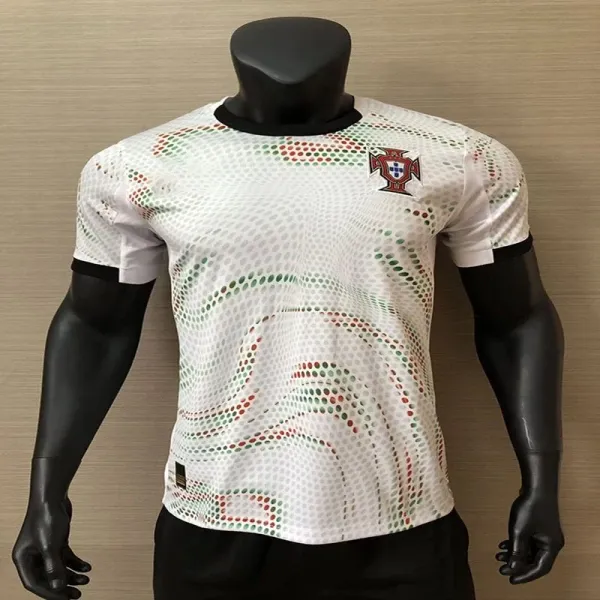 Portugal National Team 2024 Away Jersey White Multicolor Jersey - 1
