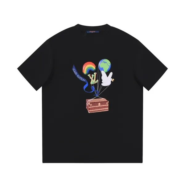Louis Vuitton Balloon Trunk Graphic Black T-Shirt - 1