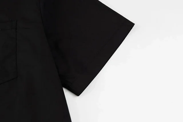 Balenciaga Shirts Short-Sleeve Logo-Print Button-Up Shirt product detail image 8