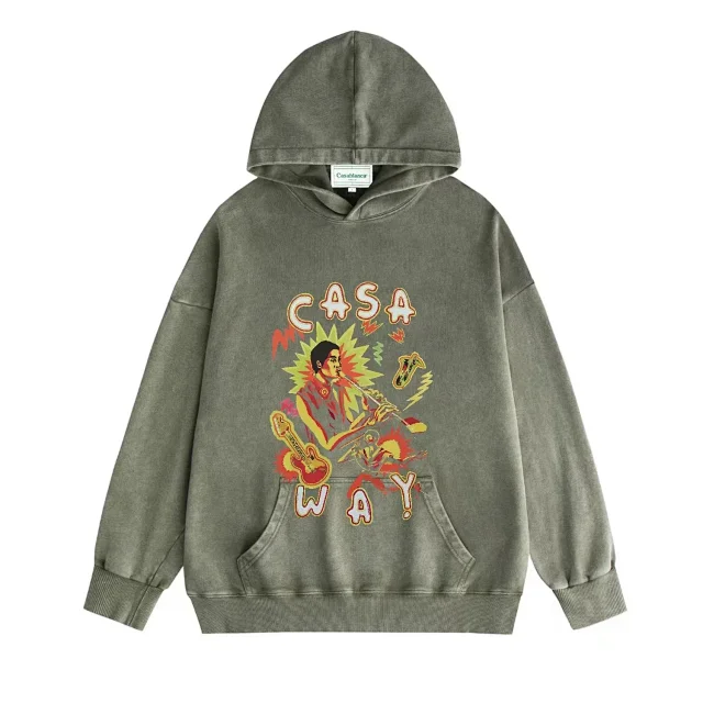 Casablanca Hoodies & Sweatshirts Graphic Print Pullover Hoodie product detail image 6