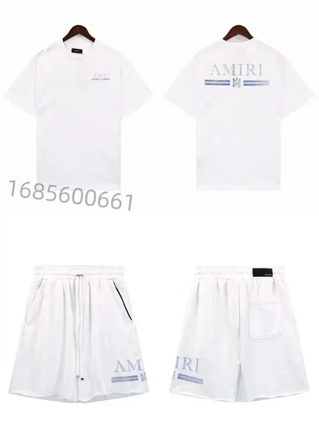 AMIRI Matching Sets Bleached Graphic T-Shirt and Shorts Set product detail image 9