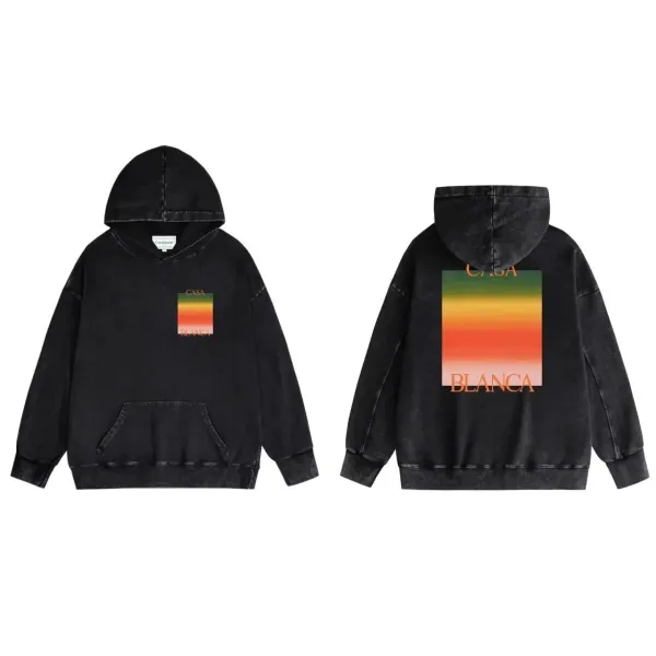 Casa Blanca Sunset Gradient Hoodie Black - 1