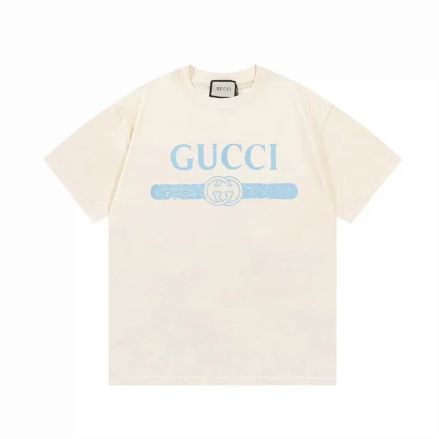 Gucci T-Shirts Short-Sleeve Logo Graphic product detail image 1