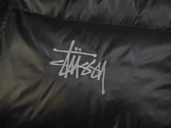 Stüssy Puffer Jacket Off-White with Lime Lining Down-Jacket - 8