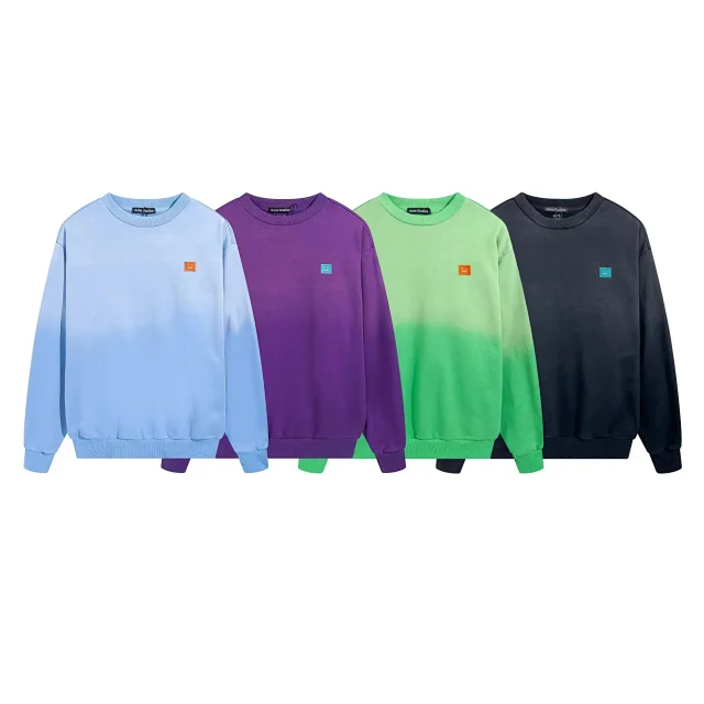 Acne Studios Knitwear AC30 V-neck button-front face-patch cardigan product detail image 4