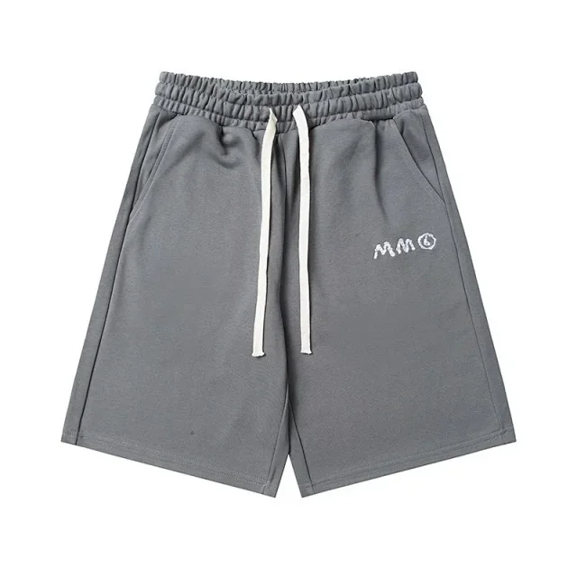 Maison Margiela Shorts Elastic-Waist Numeric Logo Graphic product detail image 6