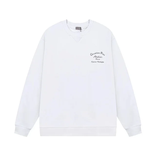 Dior Knitwear Crewneck sweater with Oblique shoulder stripes product detail image 5