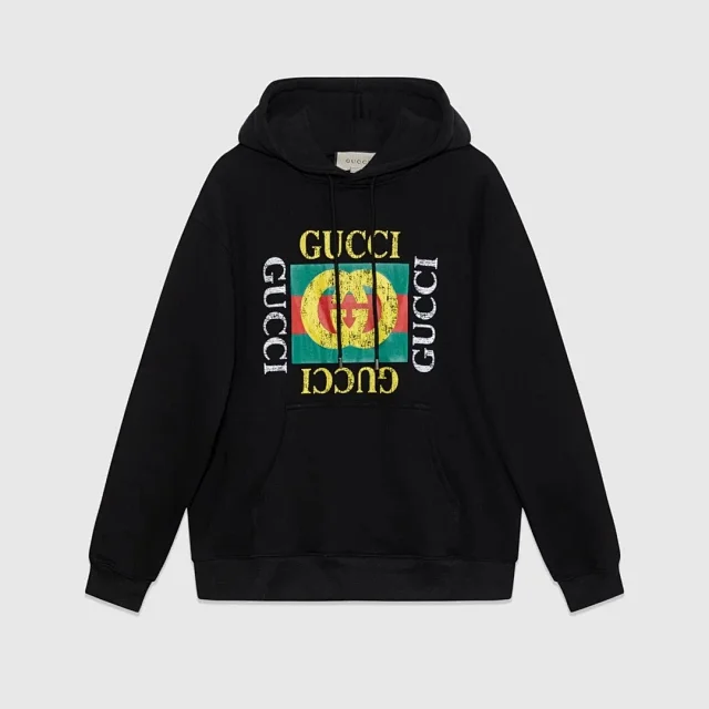 Gucci Hoodies & Sweatshirts Logo-Print Pullover Hoodie product detail image 9