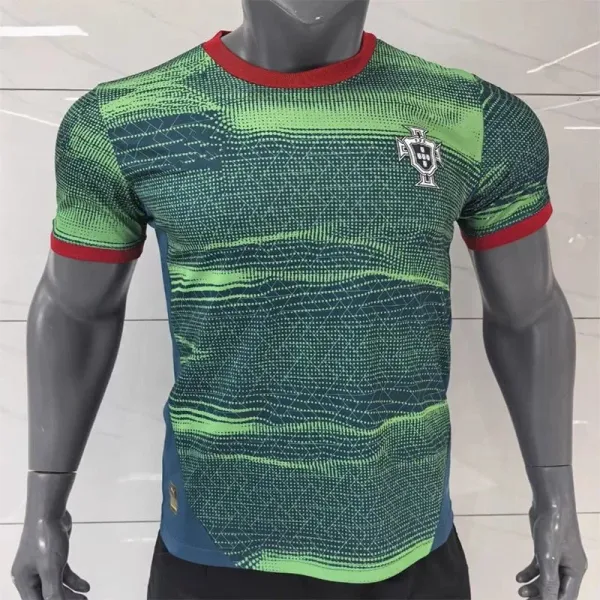 Portugal National Team 2024 Away Jersey Green Multicolor Jersey - 1