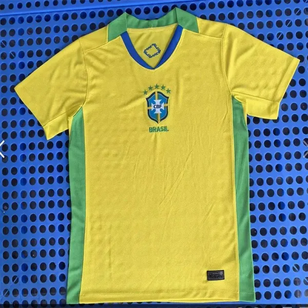 CBF Brazil National Team Home Jersey Yellow/Green - 1