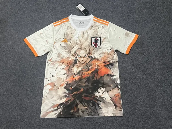 Adidas x Dragon Ball Z Japan National Team Graphic Jersey White/Orange - 1