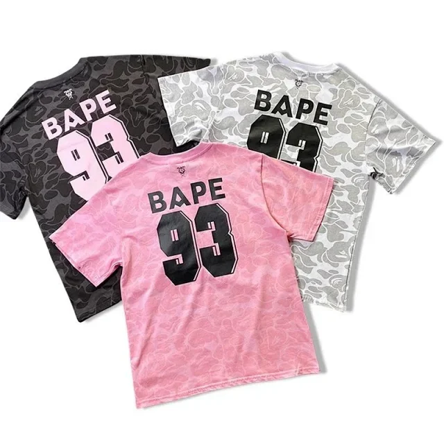A BATHING APE T-Shirts Inter Miami camouflage graphic short-sleeve T-shirt product detail image 4