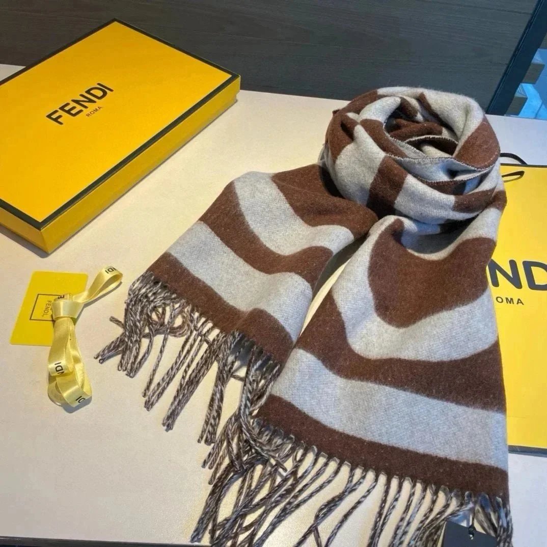 Dior Scarves Fringed Logo-Pattern Scarf image 5