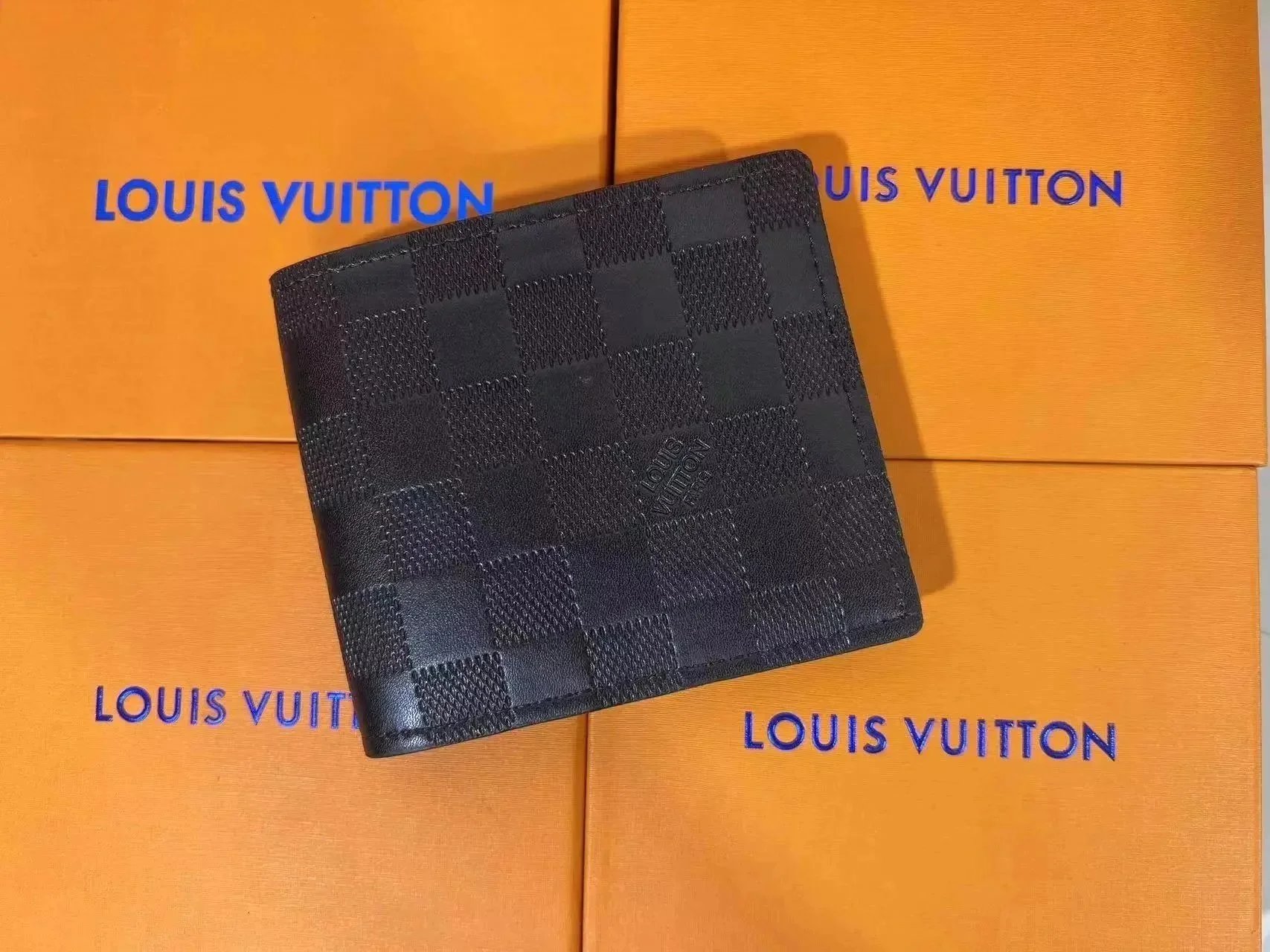 Louis Vuitton Wallets & Card Holders Monogram bifold wallet — 60223-pressed grid black