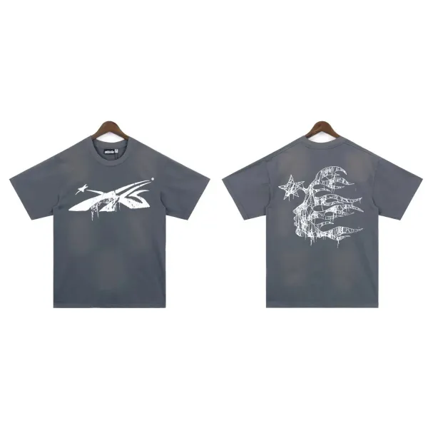 GRA X Series Distressed Graphic T-Shirt Gray - 1