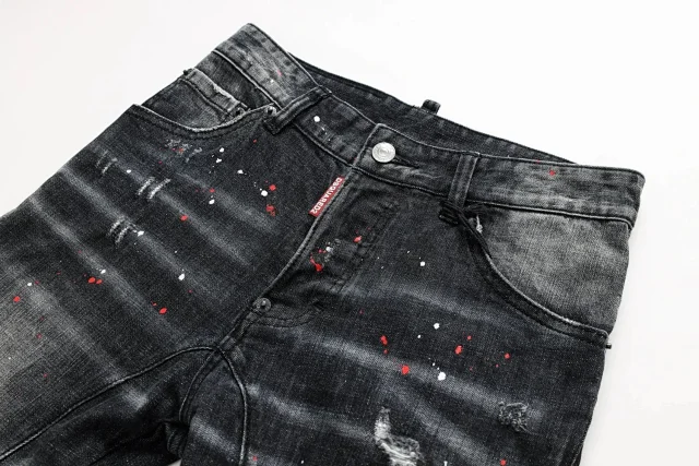 Dsquared2 Jeans Distressed paint-splatter product detail image 2