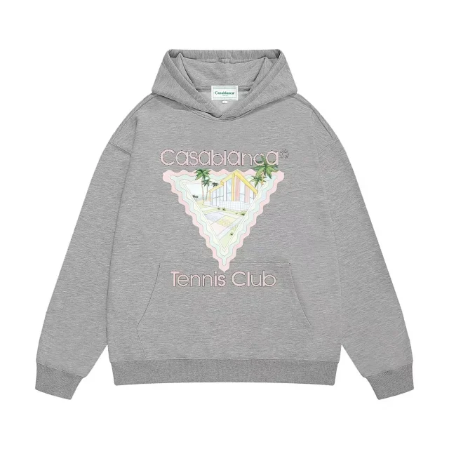 Casablanca Hoodies & Sweatshirts Logo Print Pullover Hoodie product detail image 3