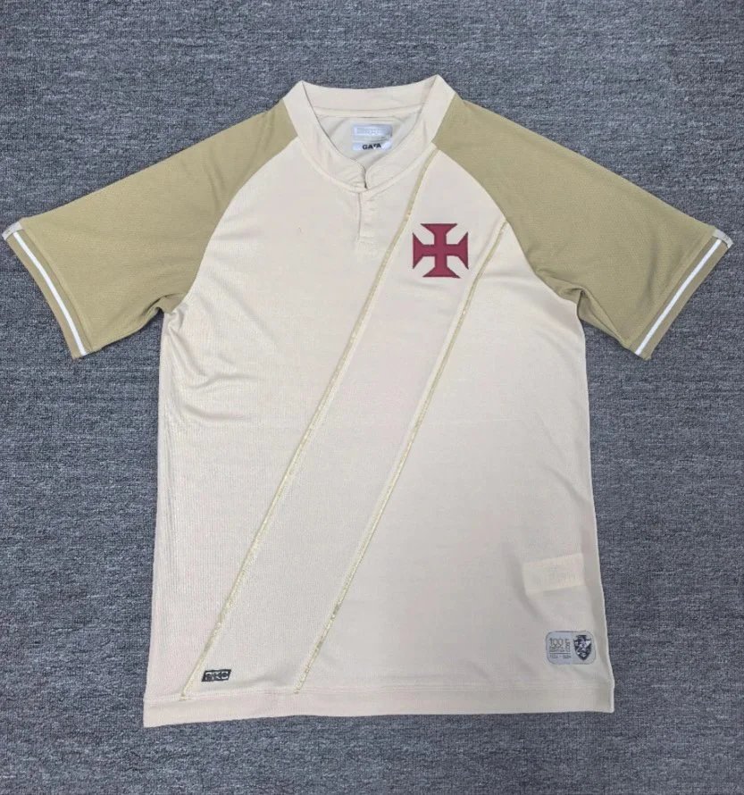 GRA Templar Cross Polo Beige and Khaki Jersey