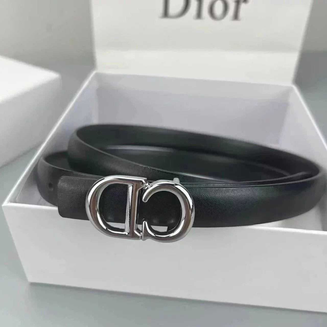 Burberry Belts Check Pattern Belt with B Monogram Buckle — 31