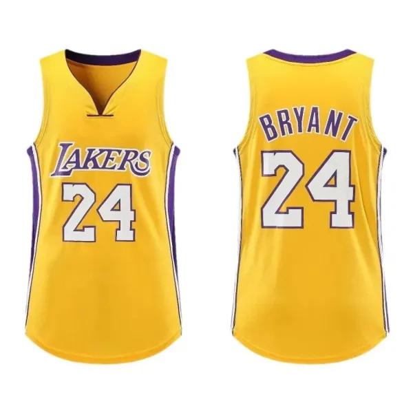 Los Angeles Lakers Kobe Bryant #24 Swingman Jersey Yellow - 1