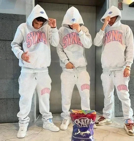 Syna World Tracksuits Logo-print hooded tracksuit product detail image 5