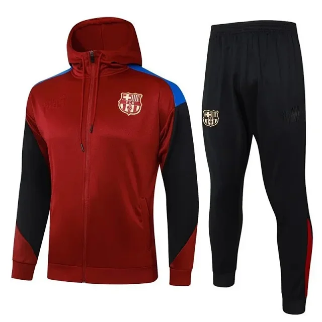 FC Barcelona Tracksuits Hooded Zip-Up Football Tracksuit product detail image 2