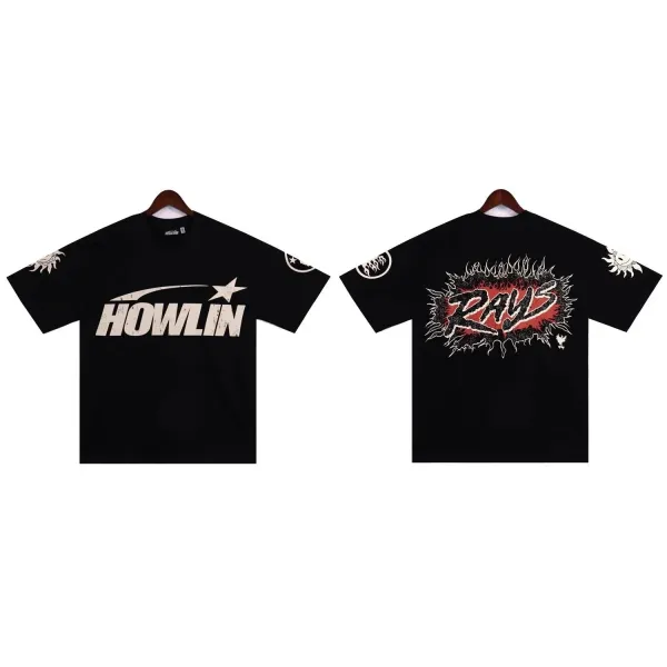 Howlin' Rays Black Graphic Print T-Shirt - 1