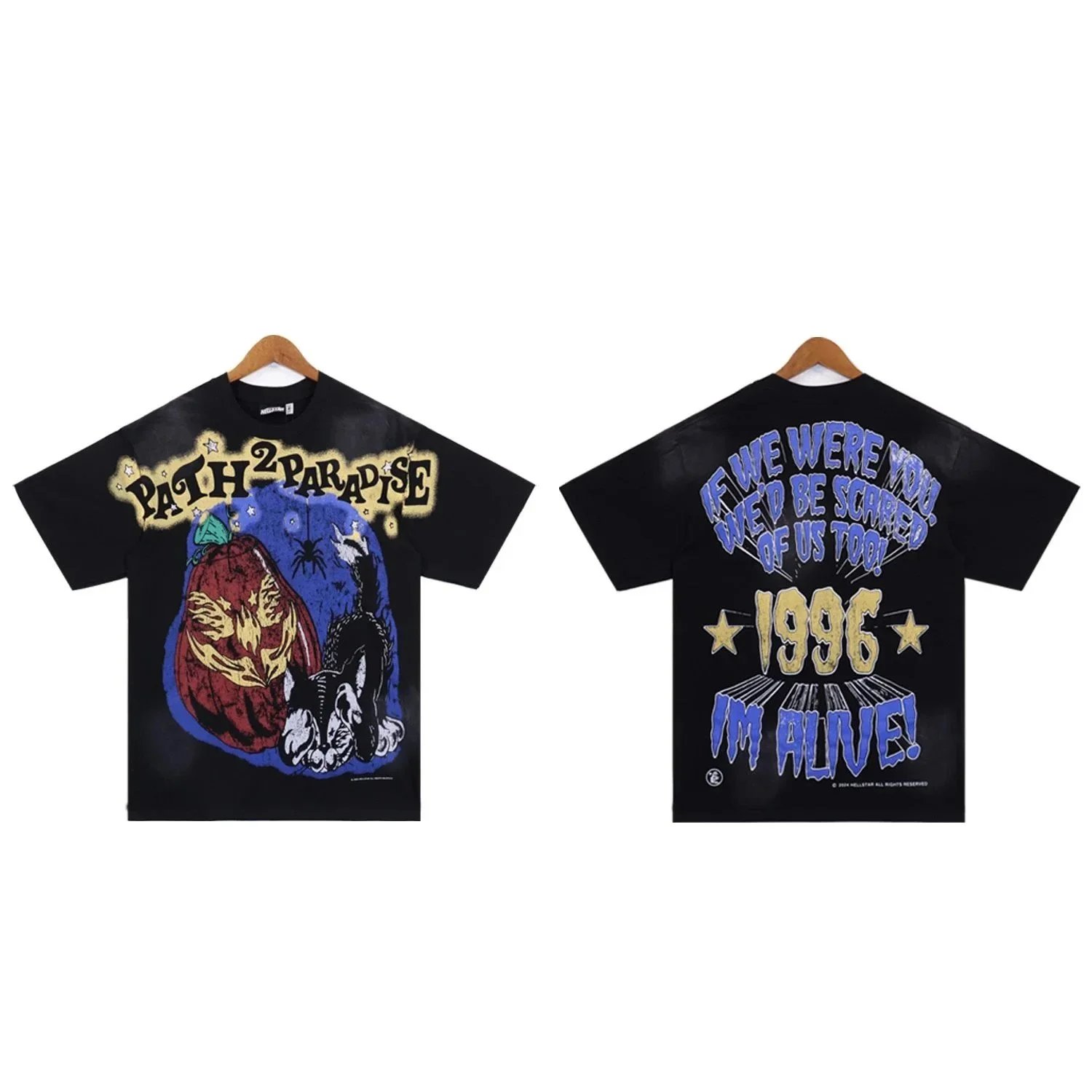Helstar T-Shirts Oversized graphic crew-neck T-shirt — BB-006