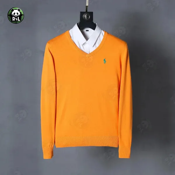 Ralph Lauren V-Neck Sweater Orange - 1