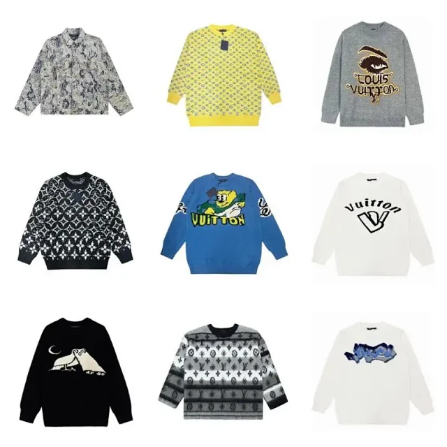 Louis Vuitton Knitwear Long-Sleeve Logo Knit Sweater product detail image 1