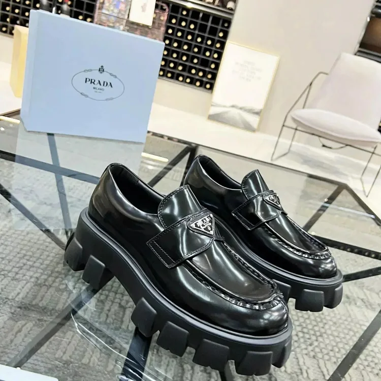 Prada leather shoes