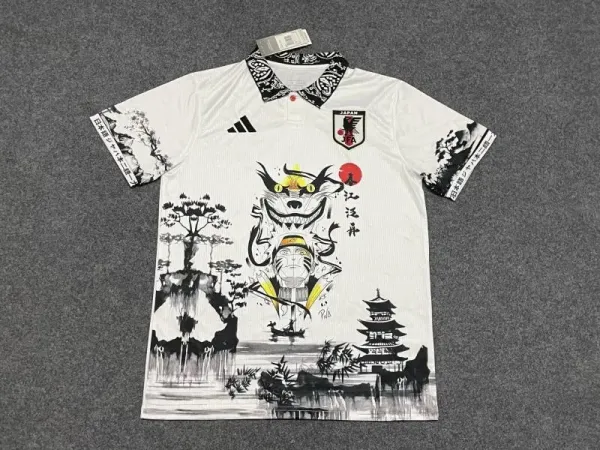 Adidas x Japan National Team 2024 Sumi-E Artwork Polo Shirt - 1