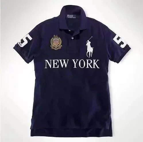 Polo Ralph Lauren Shirts City Embroidered Short-Sleeve Shirt with Number Graphic — 5