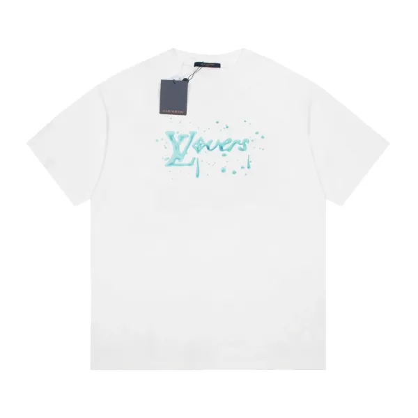 Louis Vuitton Liquid Logo White T-Shirt - 1