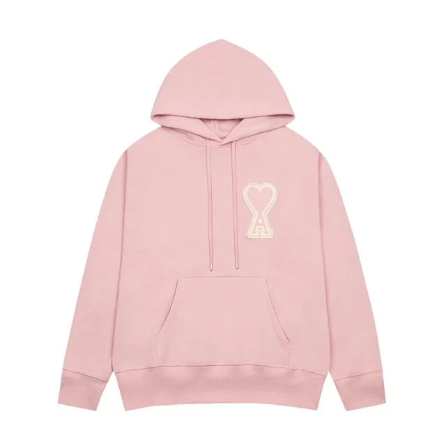 AMI Paris Hoodies & Sweatshirts de Coeur Logo Pullover Hoodie product detail image 2
