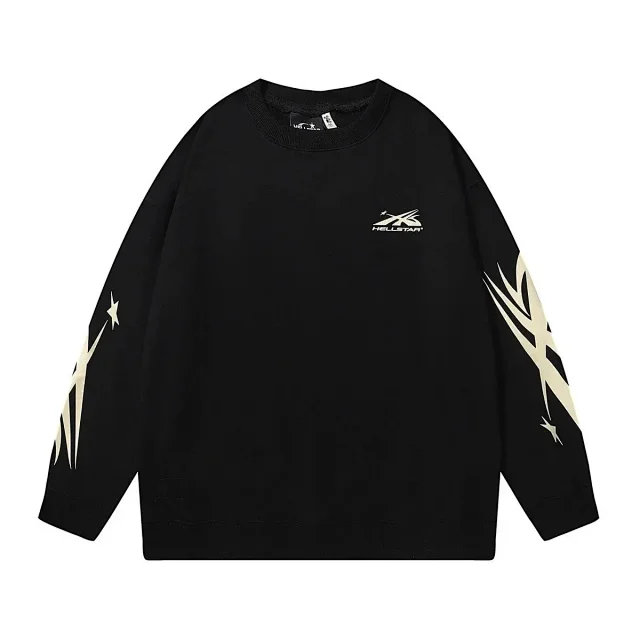 Hellstar Hoodies & Sweatshirts Graphic Print Crewneck Sweatshirt product detail image 7
