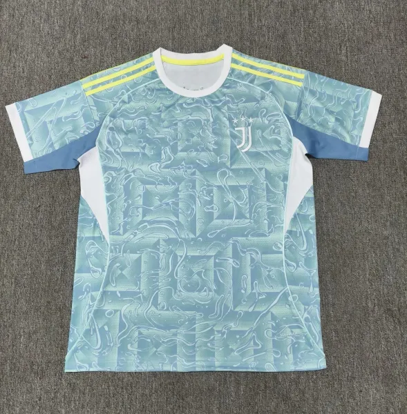 Adidas Juventus 2023-24 Third Jersey Light Blue Water Pattern Jersey - 1