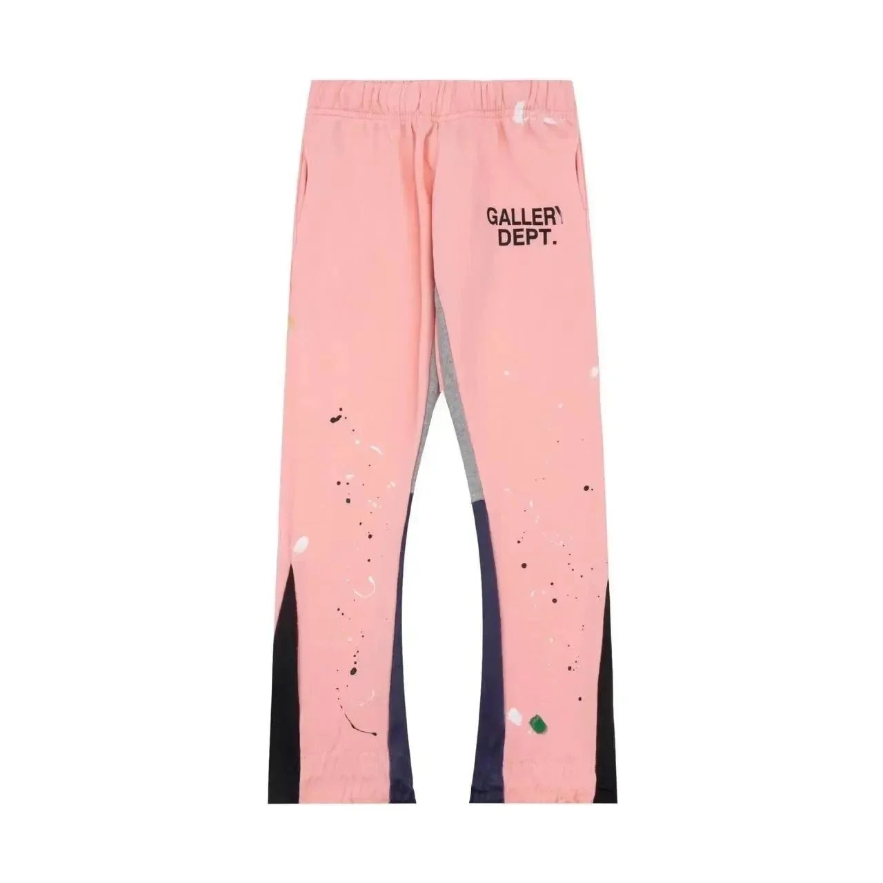 Gallery Dept. Trousers Paint-splatter sweatpants with logo print image 11