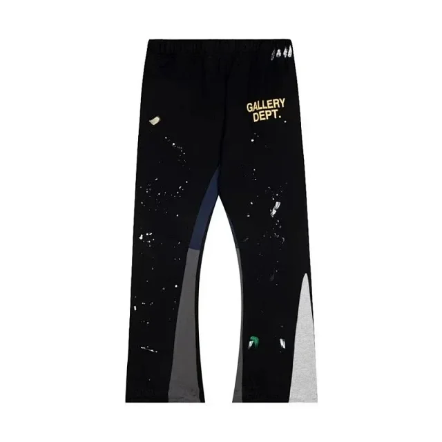 Gallery Dept. Trousers Paint-splatter sweatpants with logo print product detail image 12