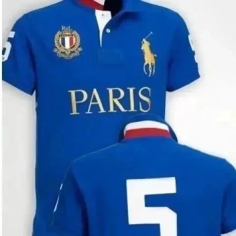 Polo Ralph Lauren Shirts City Embroidered Short-Sleeve Shirt with Number Graphic — Paris