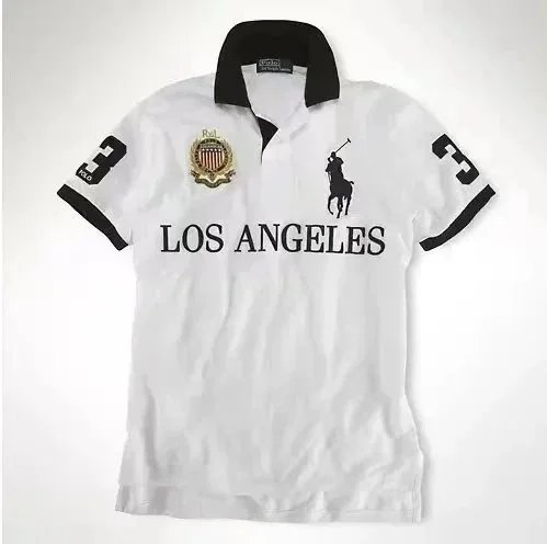 Polo Ralph Lauren Shirts City Embroidered Short-Sleeve Shirt with Number Graphic — 4
