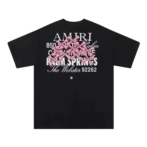Amiri Palm Springs Graphic Print Black T-Shirt - 1