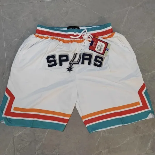 San Antonio Spurs NBA Swingman Shorts White Multicolor - 1