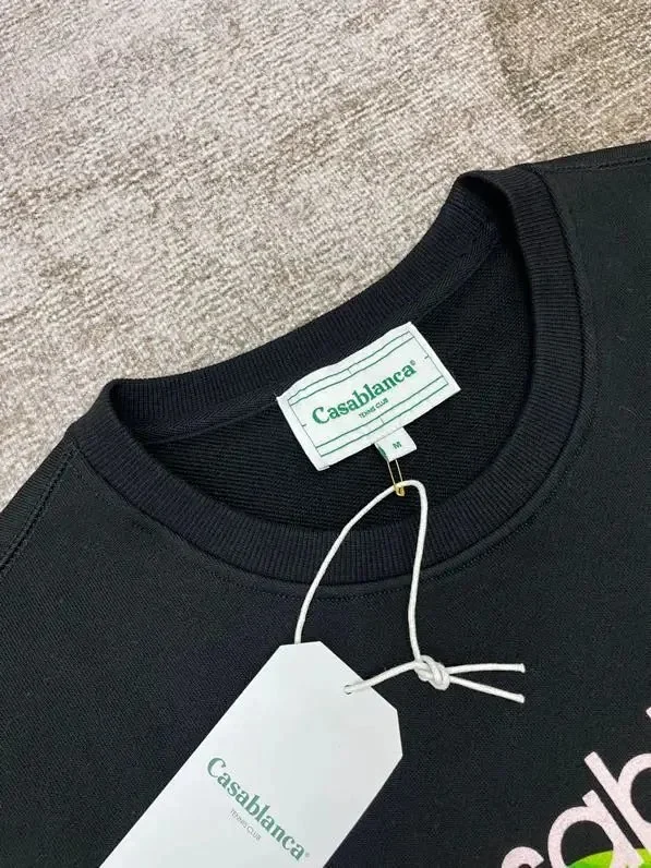 Casablanca Hoodies & Sweatshirts Logo Print Pullover Hoodie product detail image 9