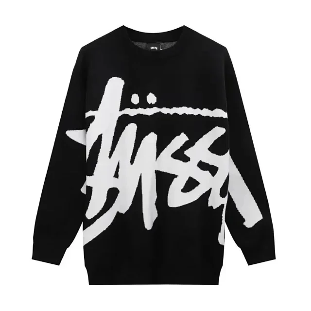 Stüssy Knitwear Graphic Logo Knit Crewneck Sweater product detail image 8