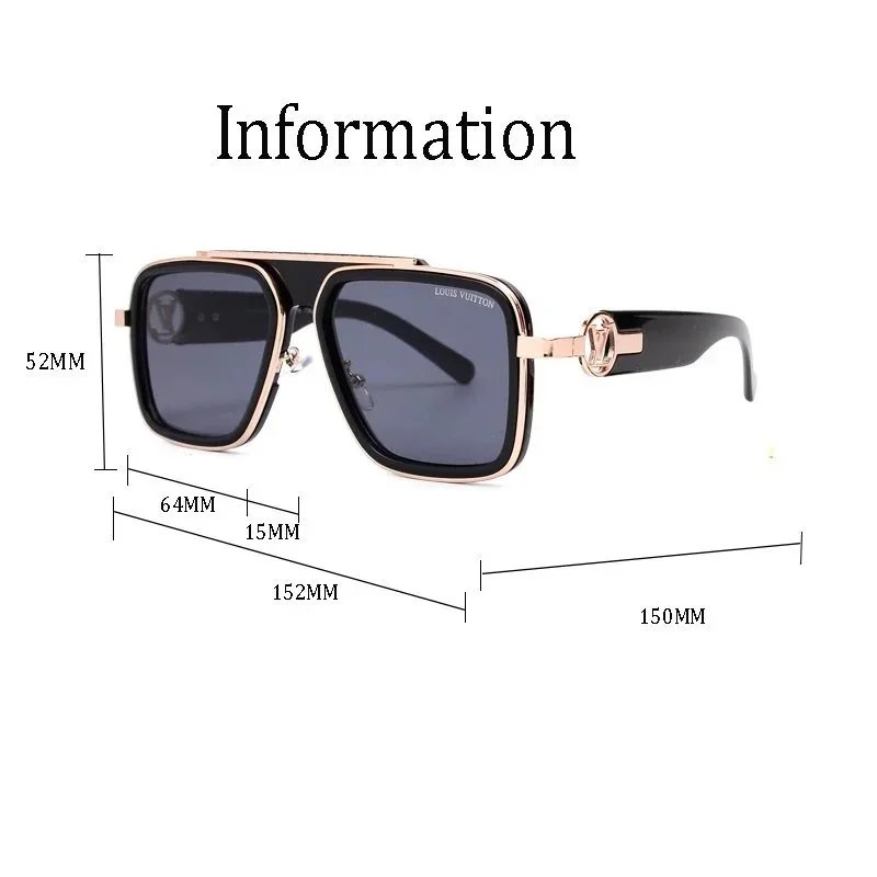 Louis Vuitton Square Frame Gradient Brown Sunglasses - 4