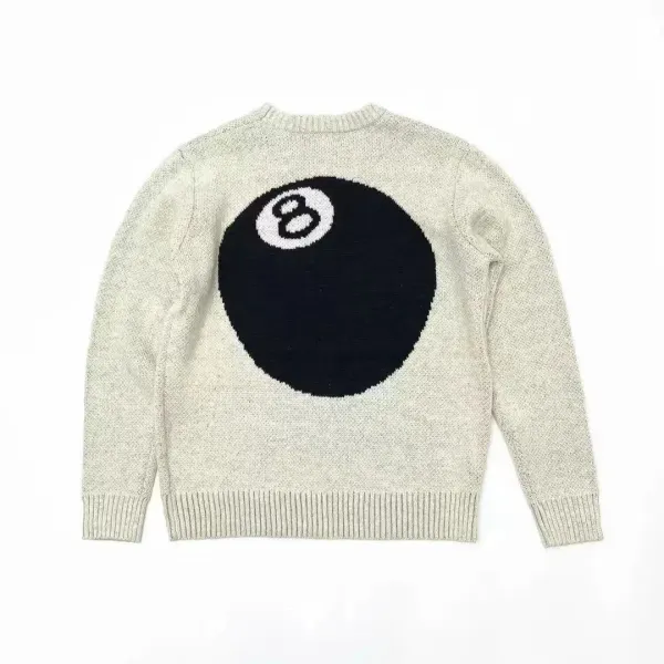 Ralph Lauren 8-Ball Knit Sweater Beige - 1