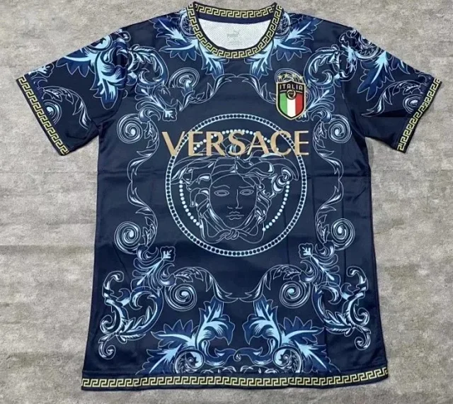Versace Football Jerseys Italia Crest Medusa Baroque Print product detail image 3